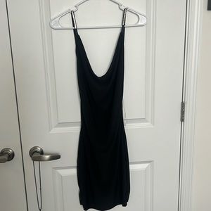 Black tight dress